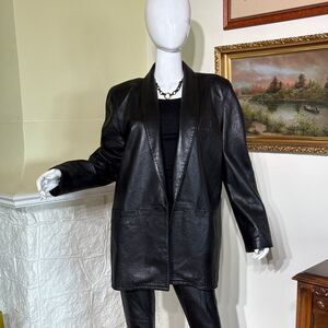 Siena Italian Leather Car Length Coat Made in USA